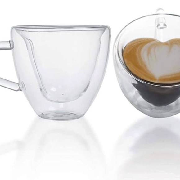 JS Gourmet Heart Shaped Double Walled Insulated Glass - Picture 5 of 5